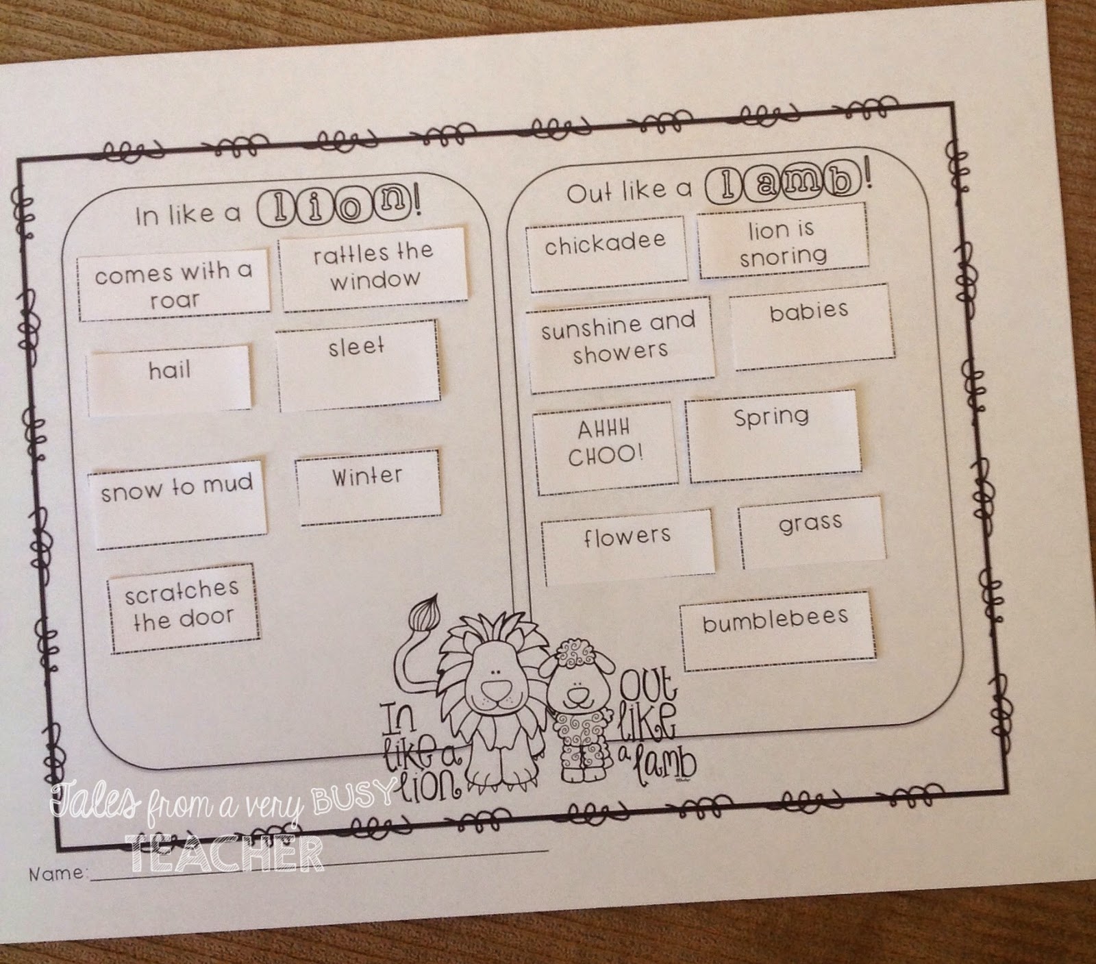 Who is the author of the prose the lion and the lamb and give some introduction picture