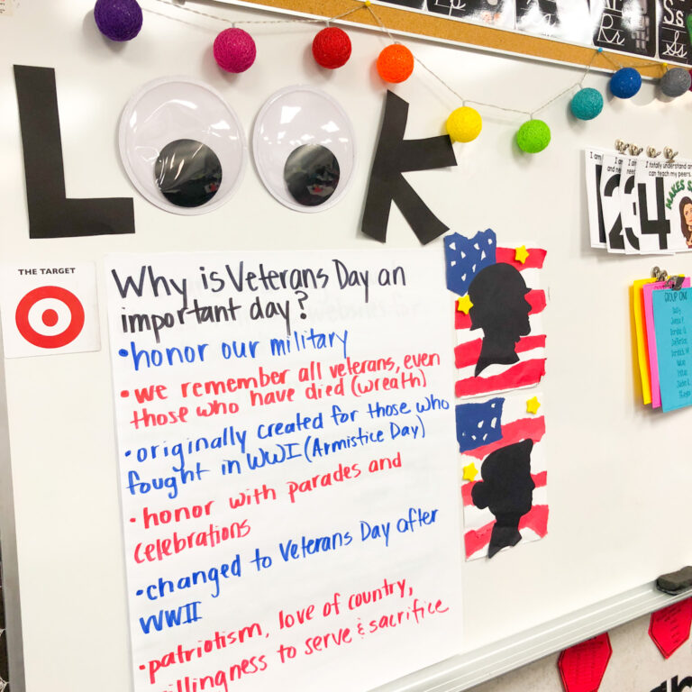 veterans day anchor chart