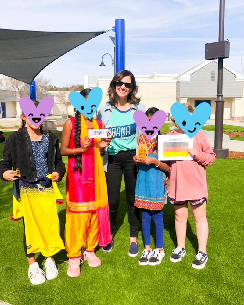 students on read across america day