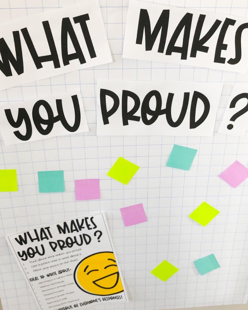 what makes you proud anchor chart