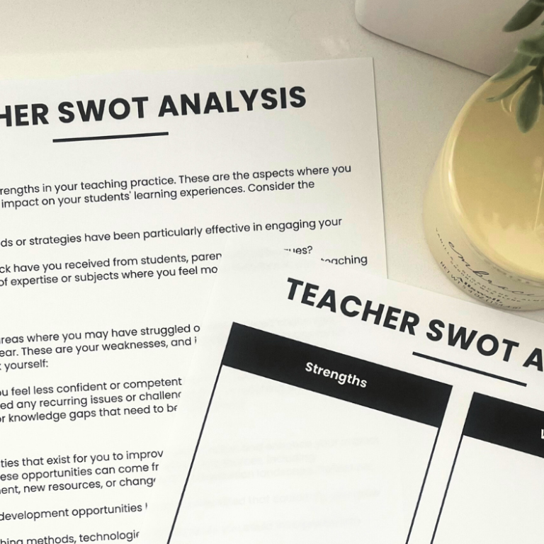 swot analysis for teachers